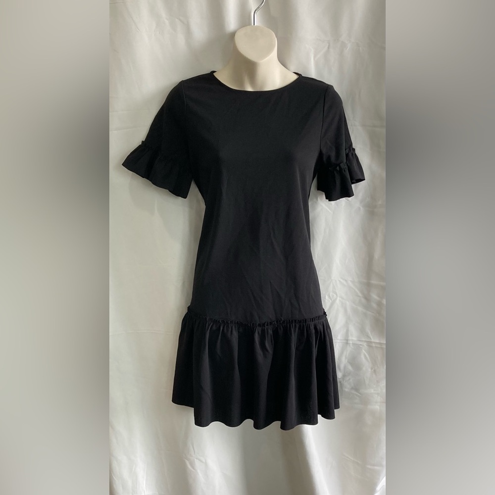 NWT Aqua Black Tiered Dress Size XS